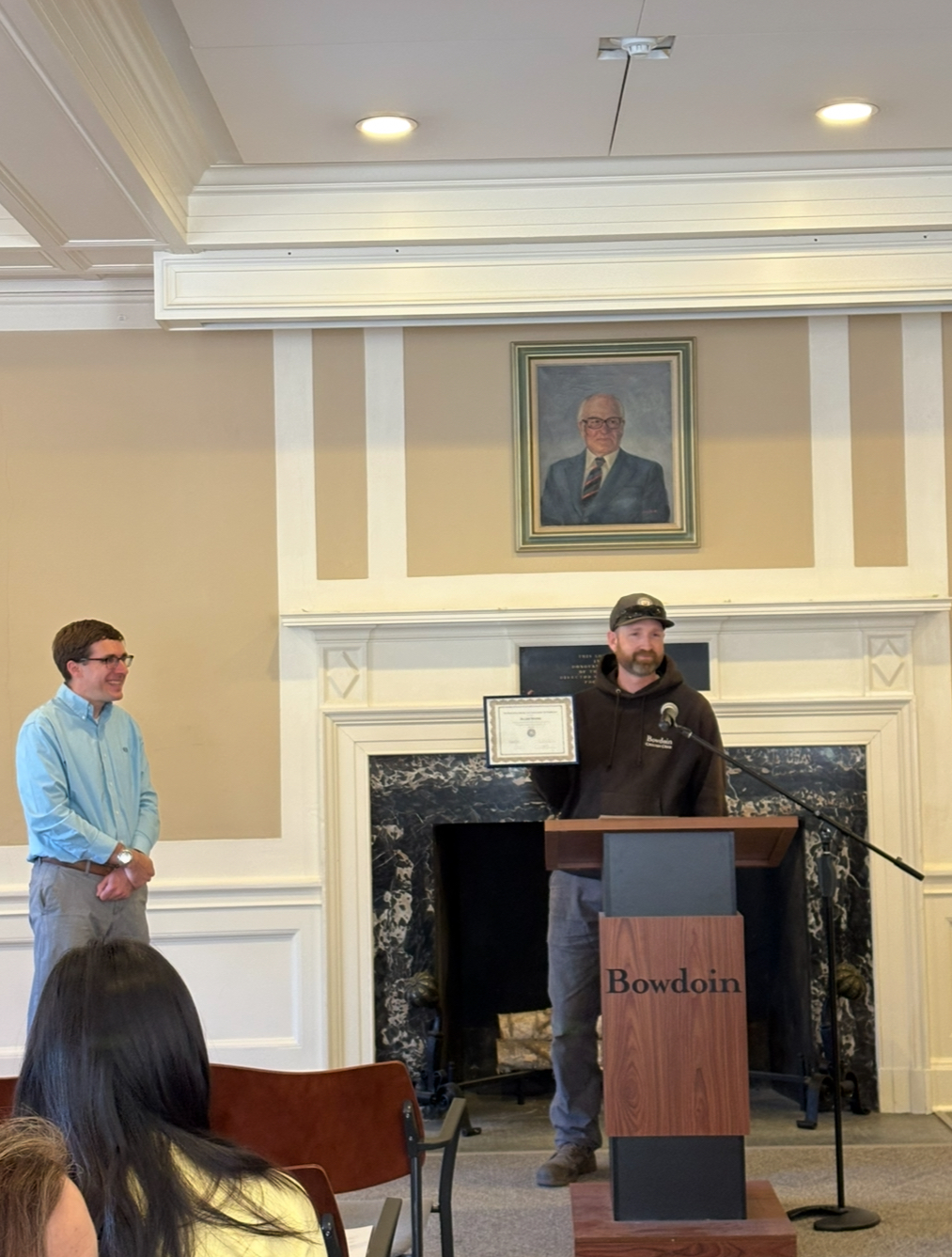 Allen Irving at the podium.