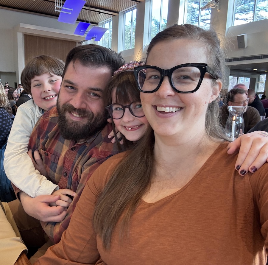 Anthony with his family