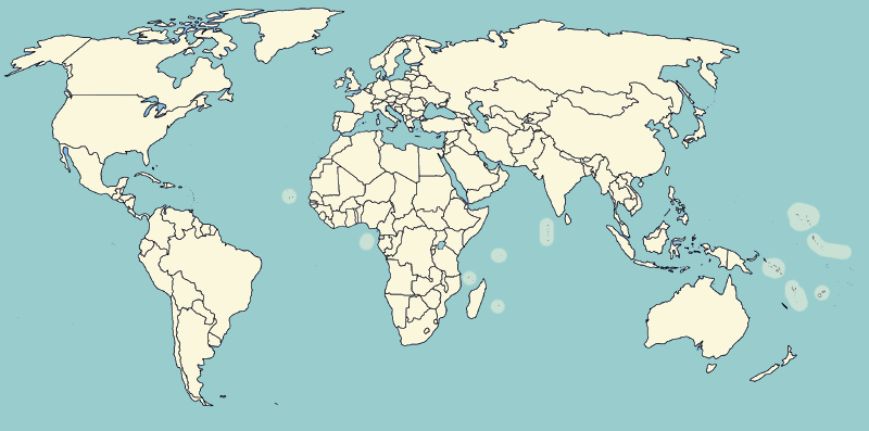World Map Select Countries