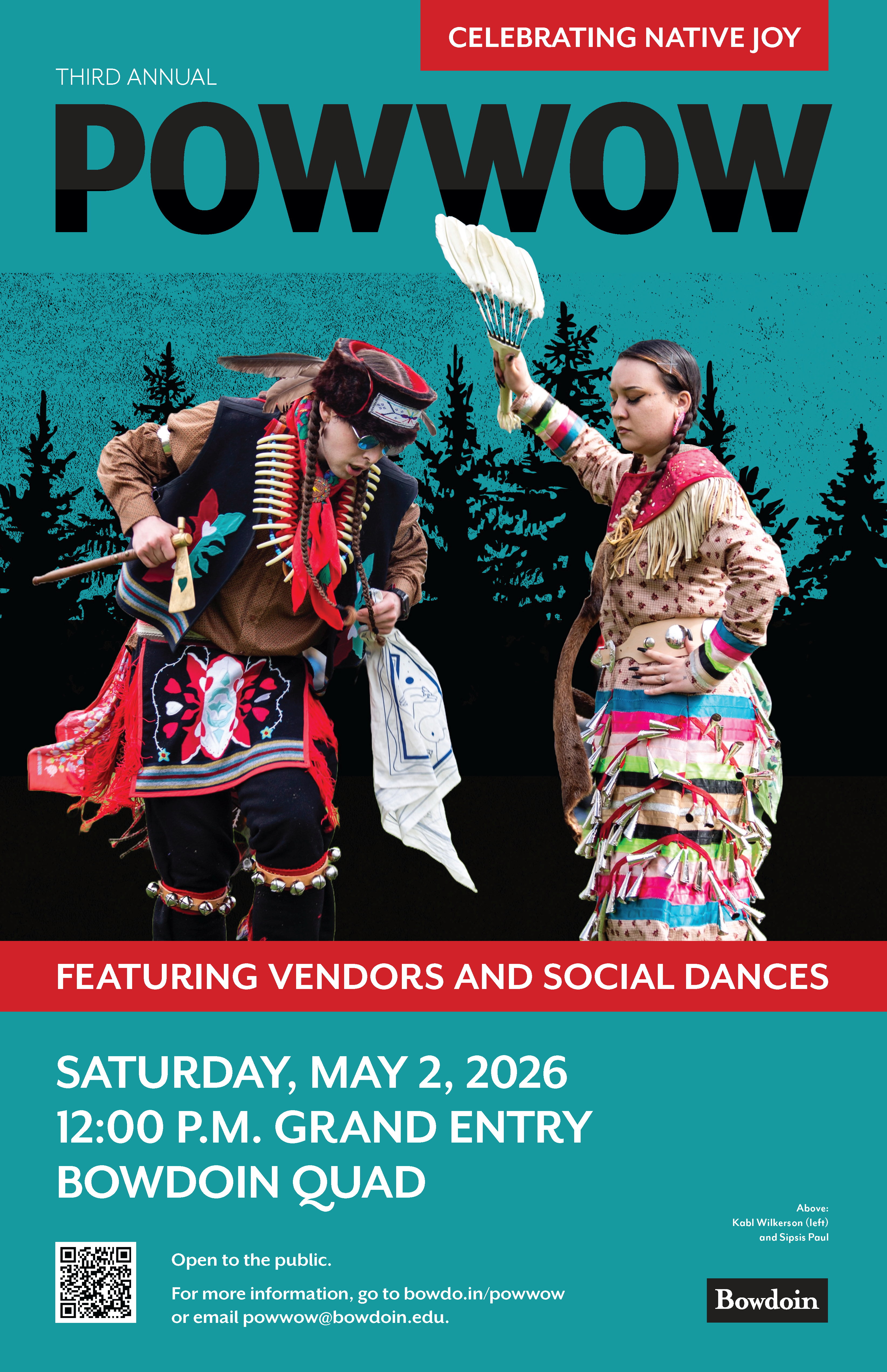 Bowdoin Powwow Poster from 2026