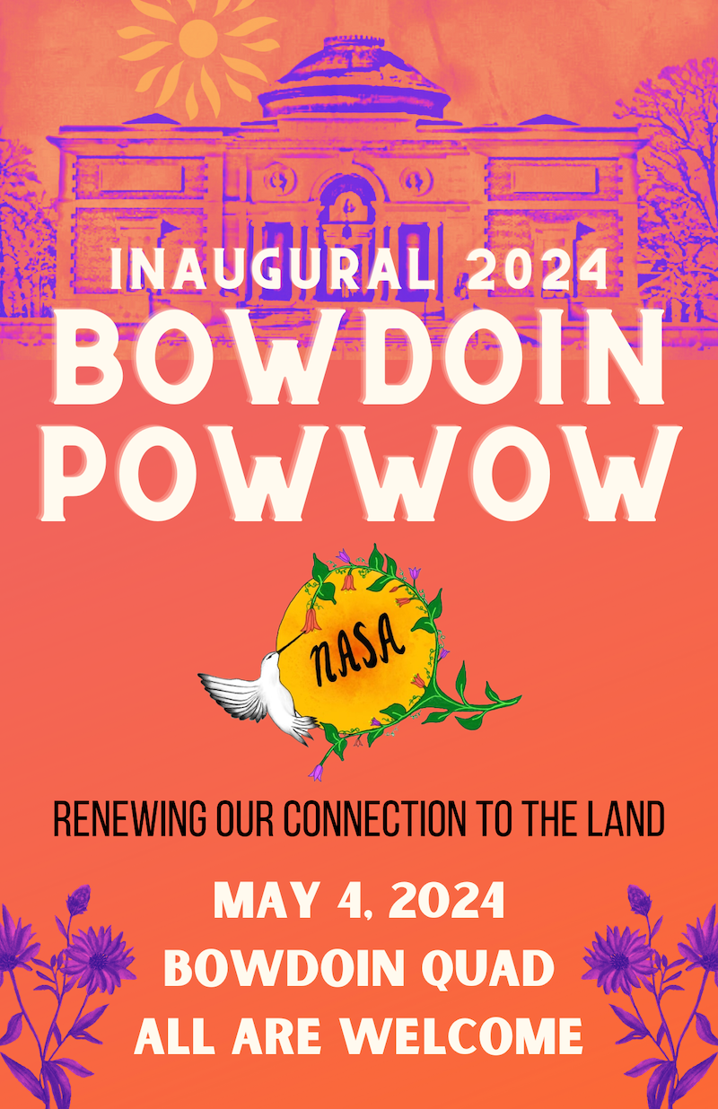 Bowdoin powwow poster