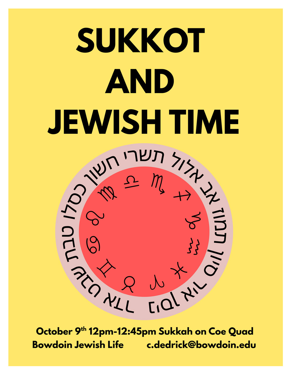 Poster: Sukkot and Jewish Time