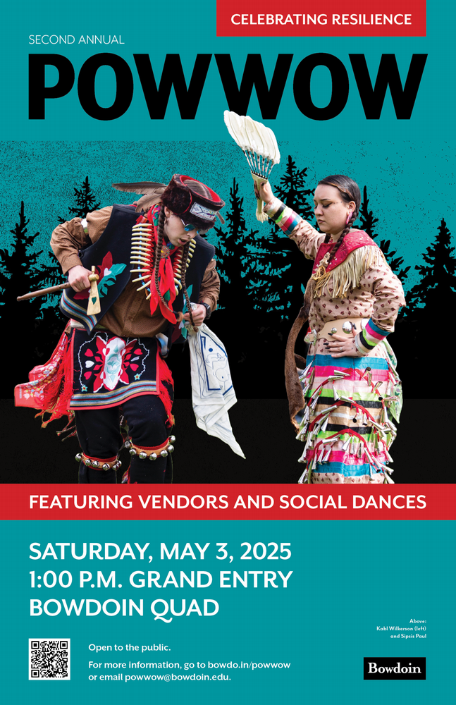 Bowdoin powwow poster 2025