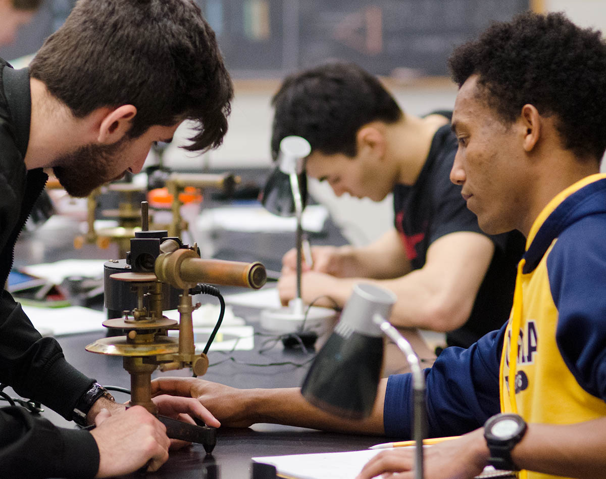 Student Working in a Laboratory