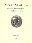 Dante Studies Book Cover Image