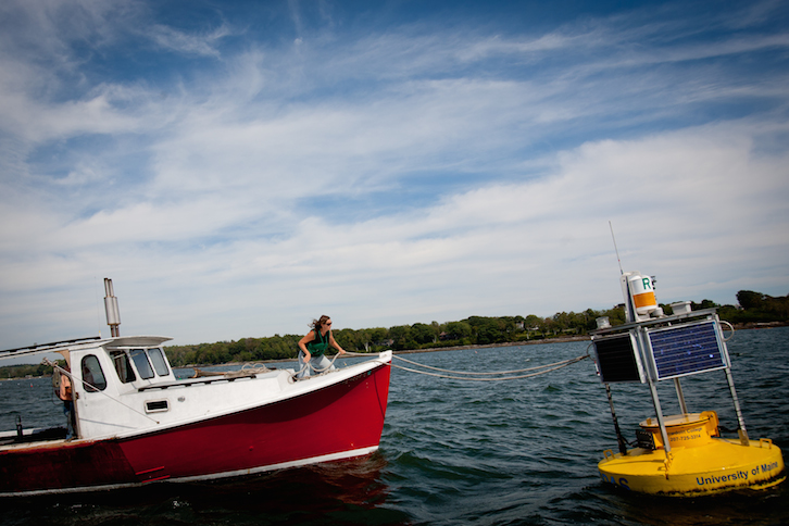 boat and buoy