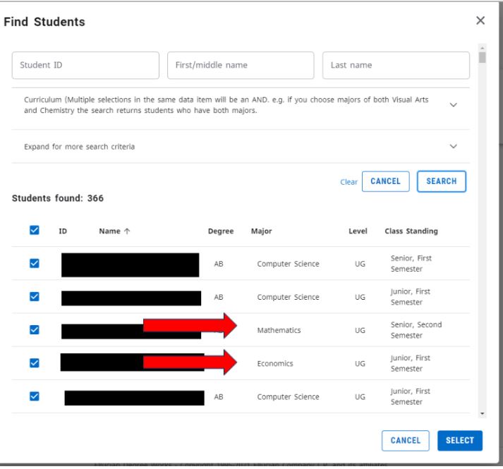 Degree Works Student Search 3