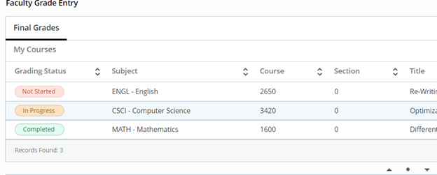 course grade status grading