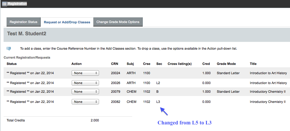 Swap lab result screenshot