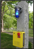 Blue Light Call Box