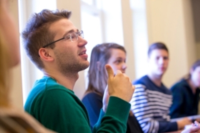 Student in a sociology class