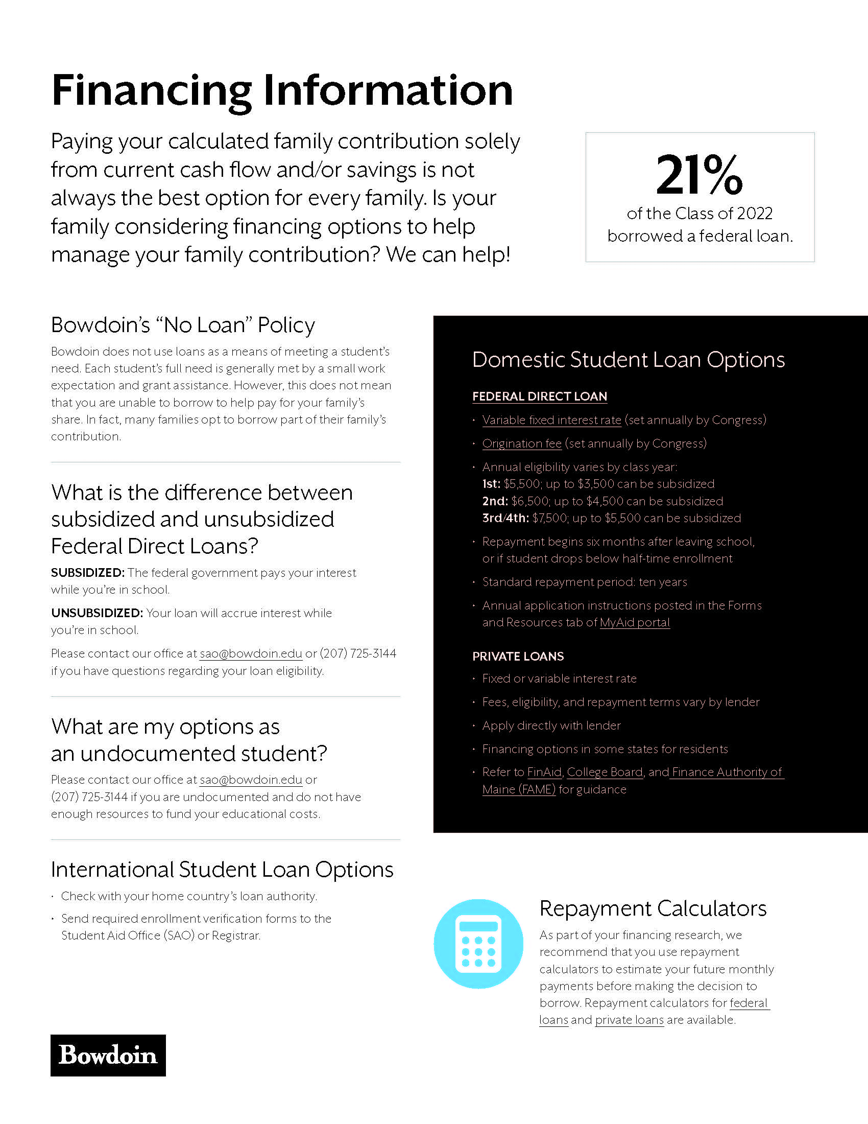 Financing Tip Sheet