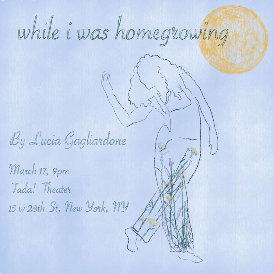 While I Was Homegrowing illustration by Lucia Gagliardone