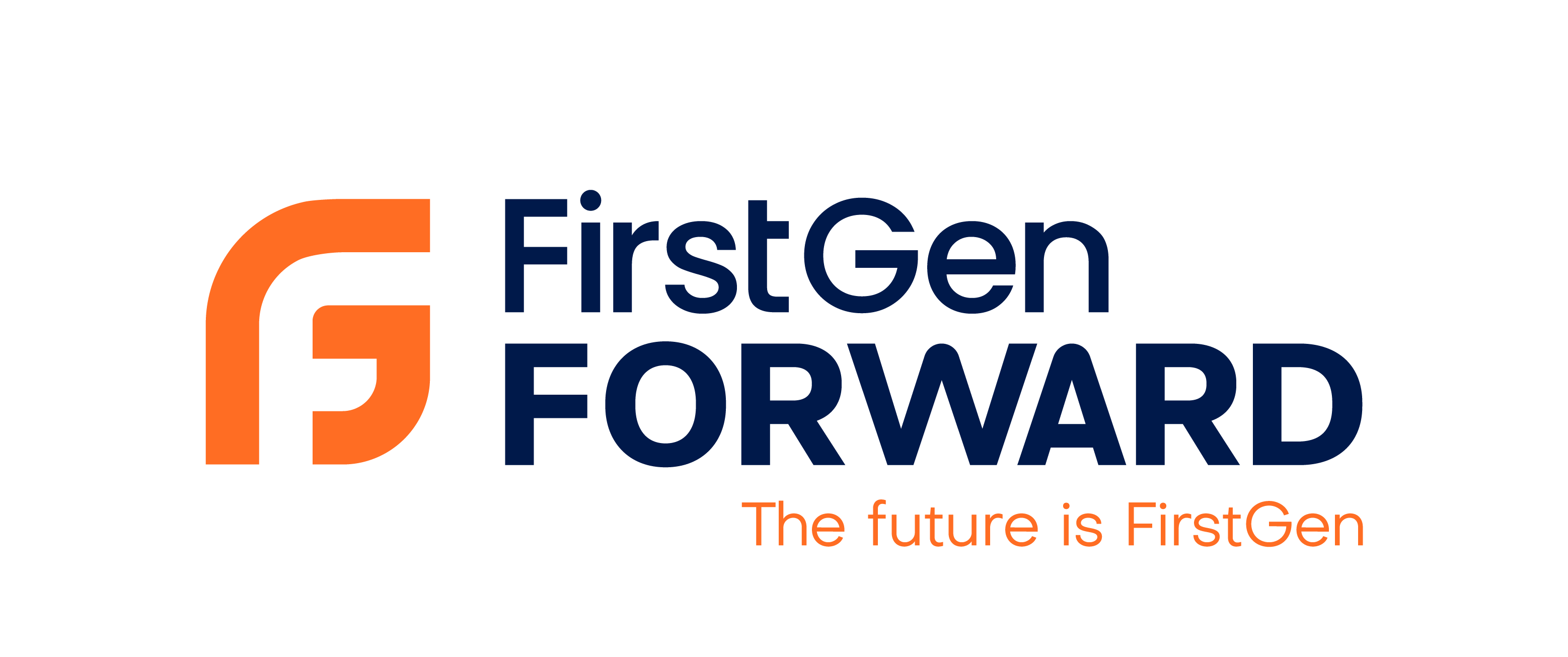 Frist Gen Foward with logo of GF and The Future is First Gen tag line below