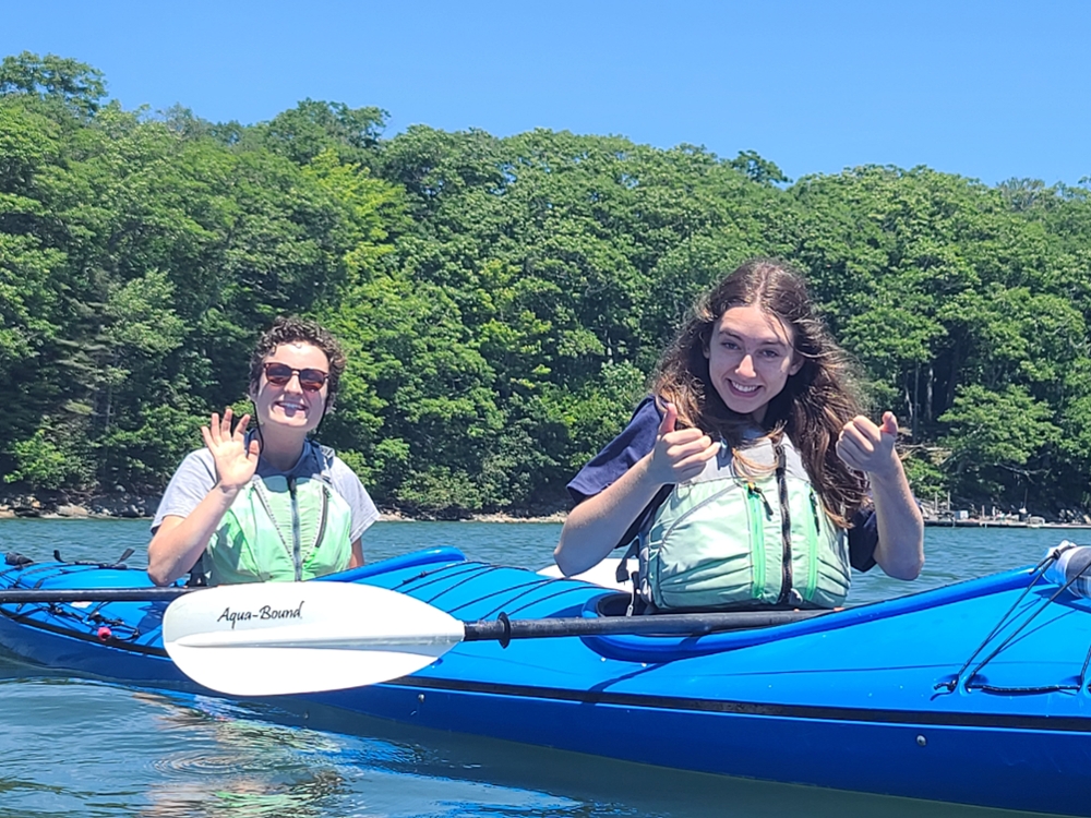 Guides kayak at LLBean ODS